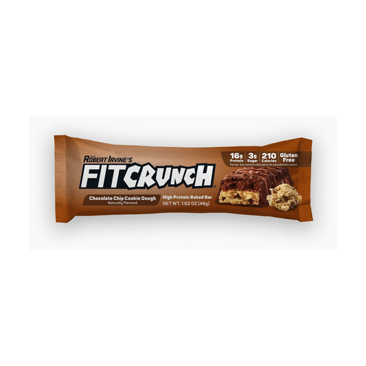FITCRUNCH Barras De Proteína Tamaño Snack Chocolate Chip Cookie Dough