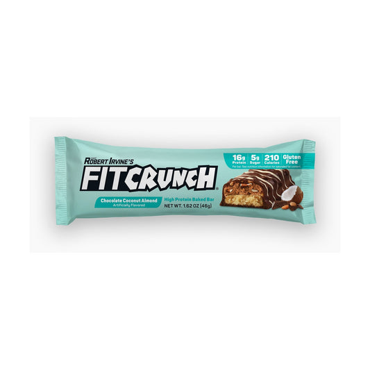 FITCRUNCH Barras De Proteína Tamaño Snack Chocolate, Coco Y Almendra