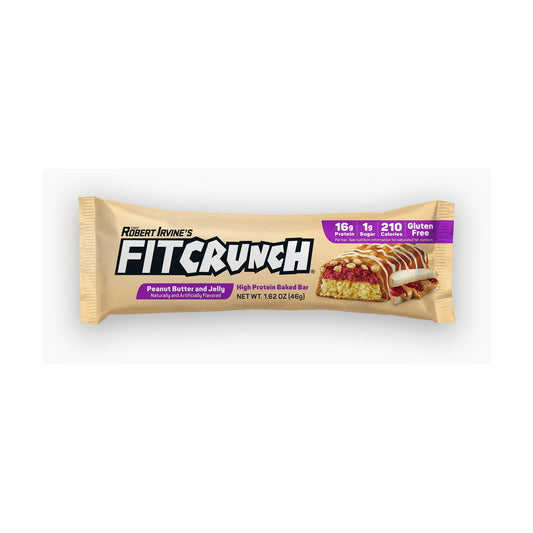 FITCRUNCH Barras De Proteína Tamaño Snack PB&J