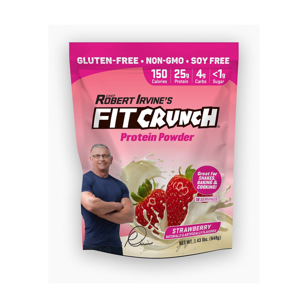 FITCRUNCH Proteína En Polvo Fresa
