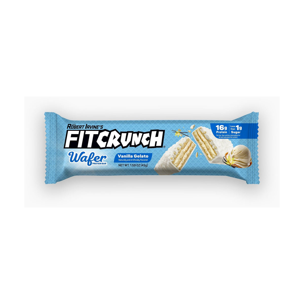 FITCRUNCH Wafer De Proteína Gelato De Vainilla