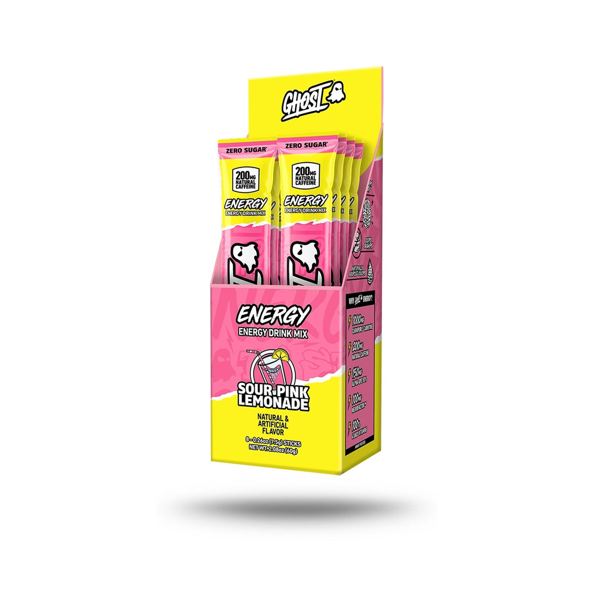 GHOST Energy Sobres 8 Piezas Limonada Rosa Ácida