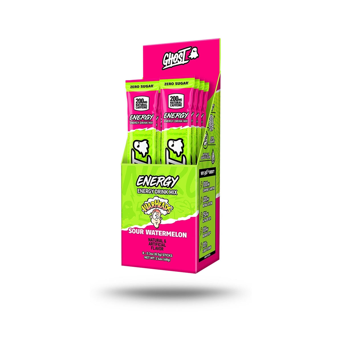 GHOST Energy Sobres 8 Piezas Warheads Sandía Ácida