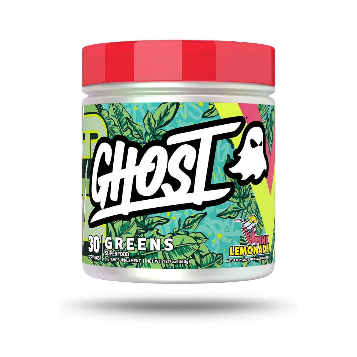 GHOST Greens En Polvo Limonada Rosa