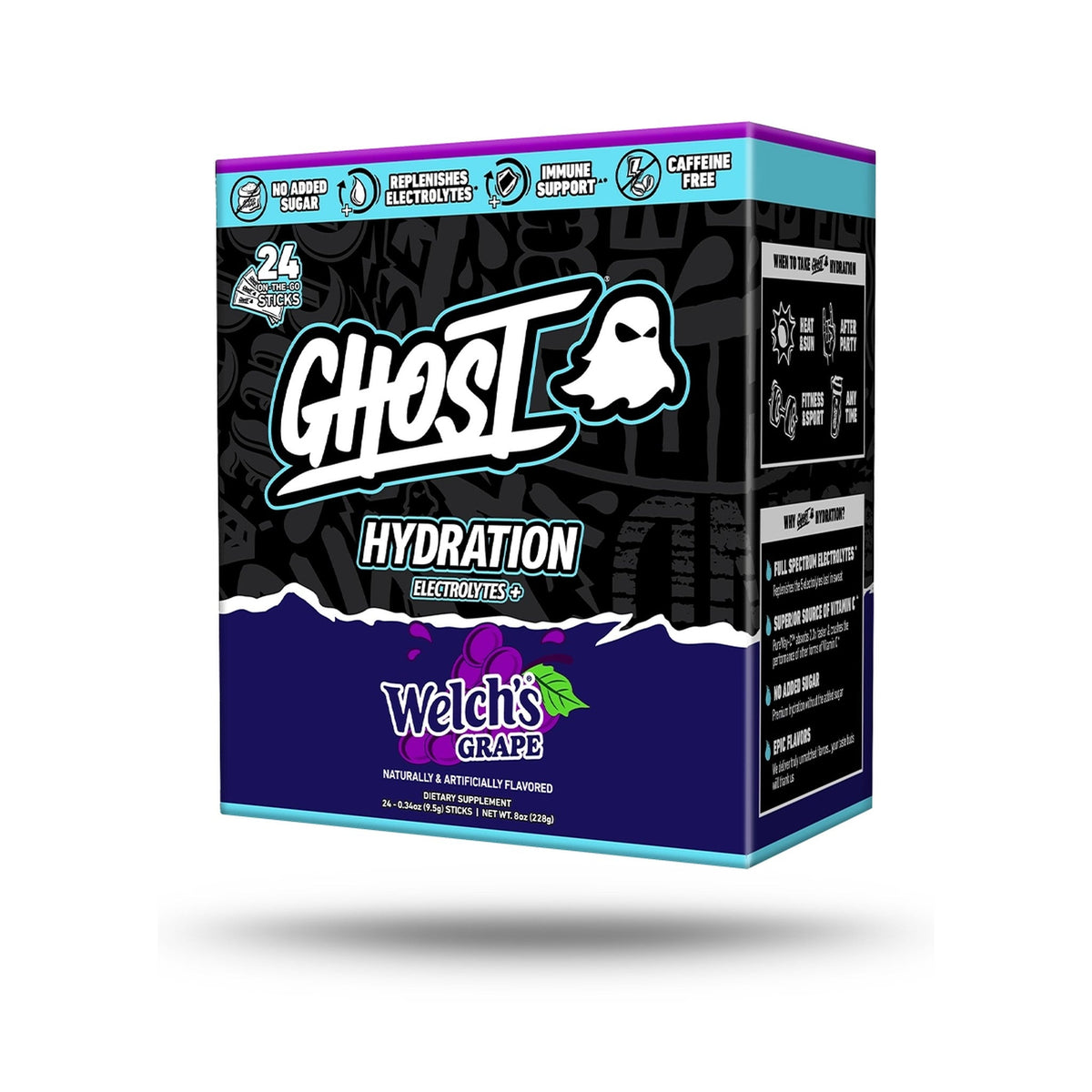 GHOST Hydration Sobres 24 Piezas Welch's Uva