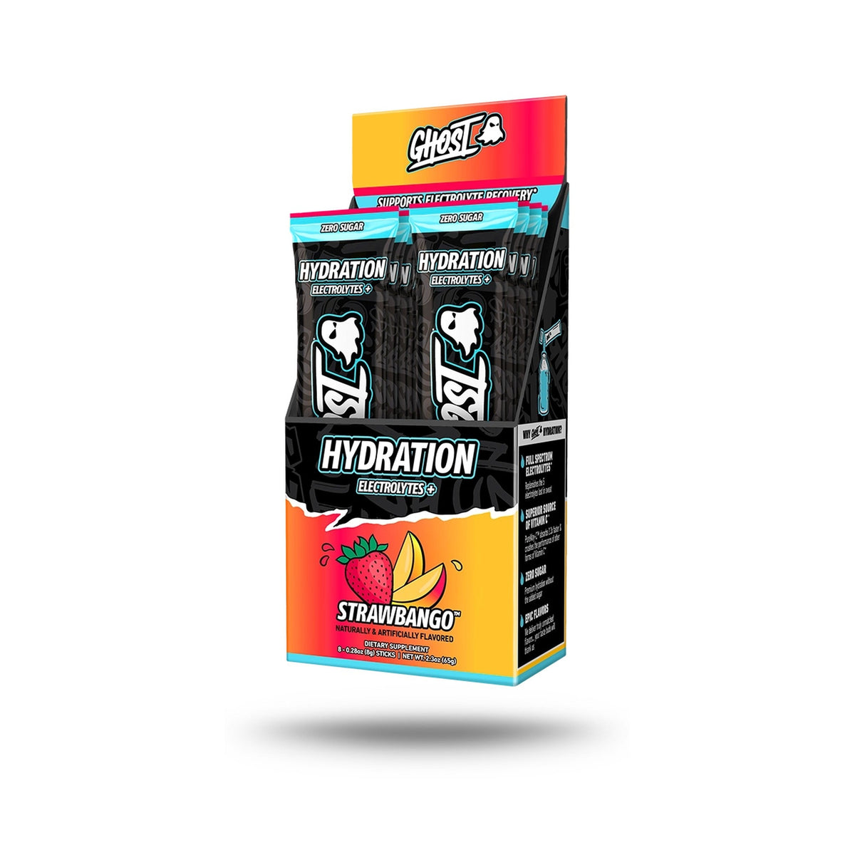 GHOST Hydration Sobres 8 Piezas Strawbango