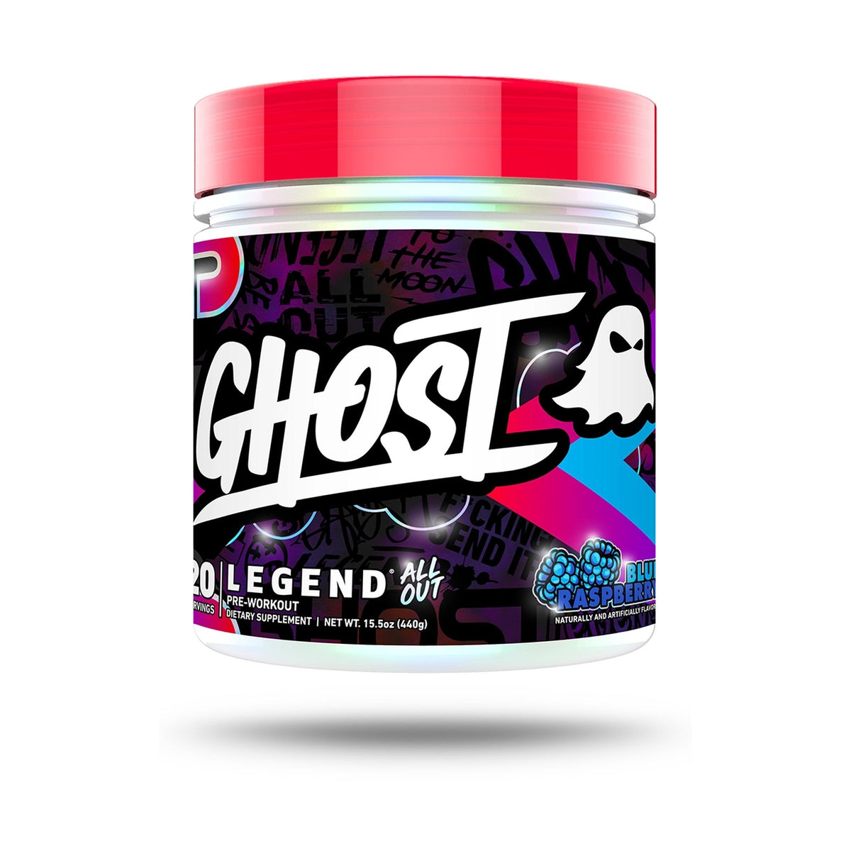 GHOST Legend All Out Pre-Entreno Blue Raspberry