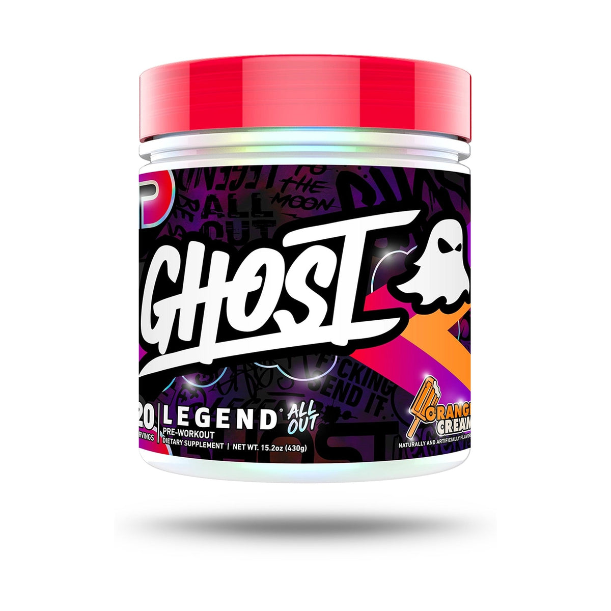 GHOST Legend All Out Pre-Entreno Orange Cream