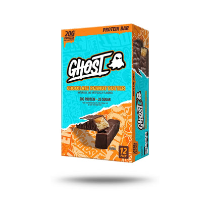 GHOST Barras De Proteína Chocolate Y Crema De Cacahuate 12 Piezas