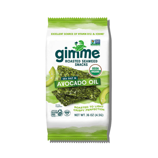gimMe Snack De Alga Marina Tostada Sal De Mar Y Aguacate