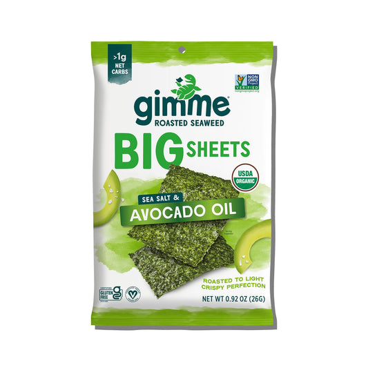 gimMe Hojas Grandes De Alga Marina Tostada Aceite De Aguacate