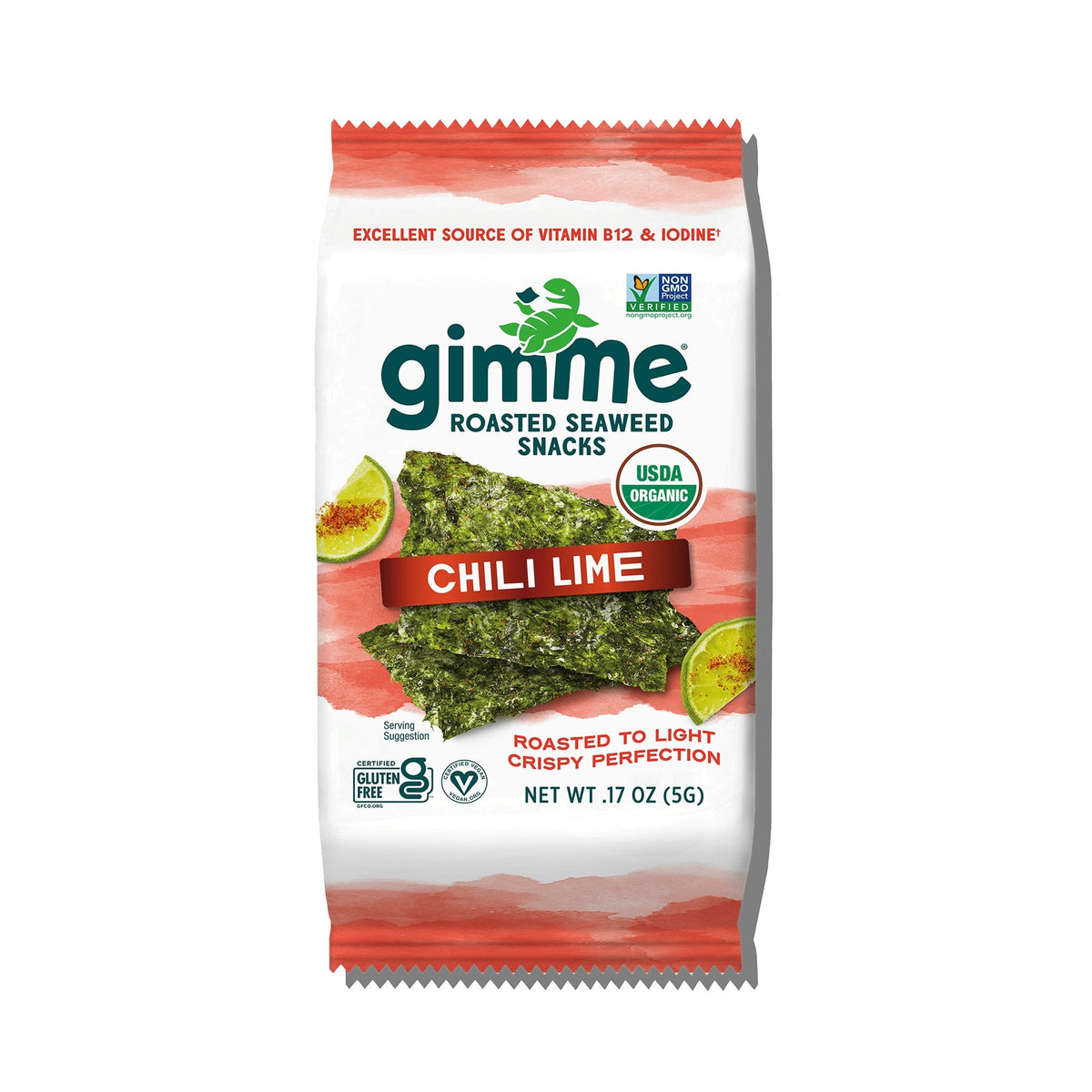 gimMe Snack De Alga Marina Tostada Chile Y Limón