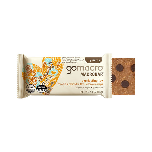 GoMacro MacroBar Coco, Crema De Almendra Y Chispas De Chocolate