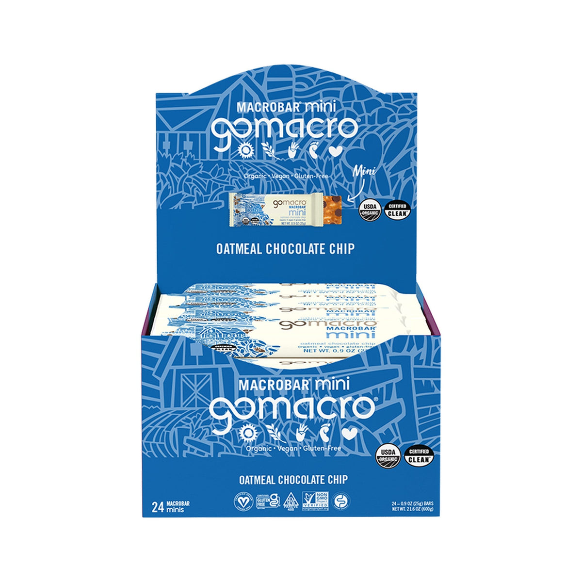GoMacro MacroBar Mini Avena Con Chispas De Chocolate