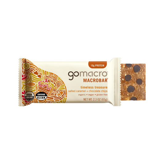 GoMacro MacroBar Caramelo Salado Y Chispas De Chocolate