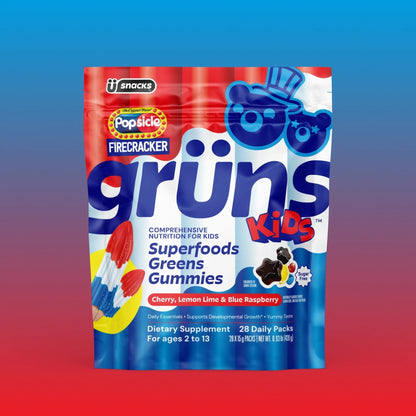 Grüns Kids Gomitas de Superalimentos Popsicle Firecracker