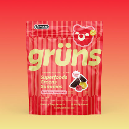 Grüns Gomitas de Superalimentos Limonada de Frambuesa