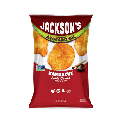 Jackson's Papas Kettle Barbecue en Aceite de Aguacate 142 g