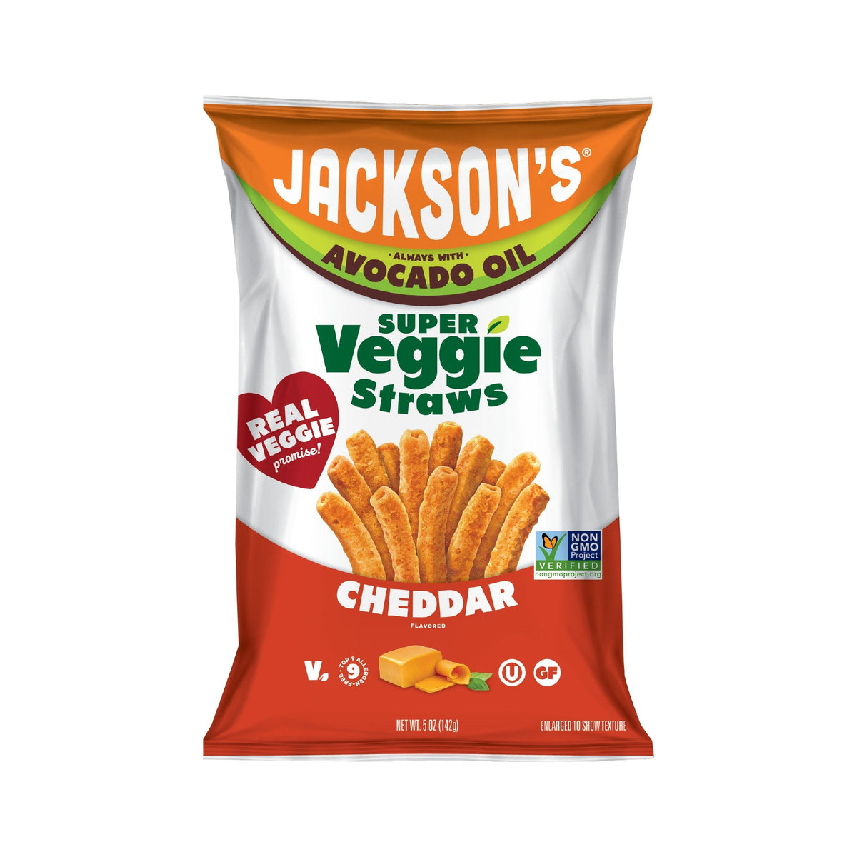 Jackson's Popotitos de Verduras Cheddar en Aceite de Aguacate