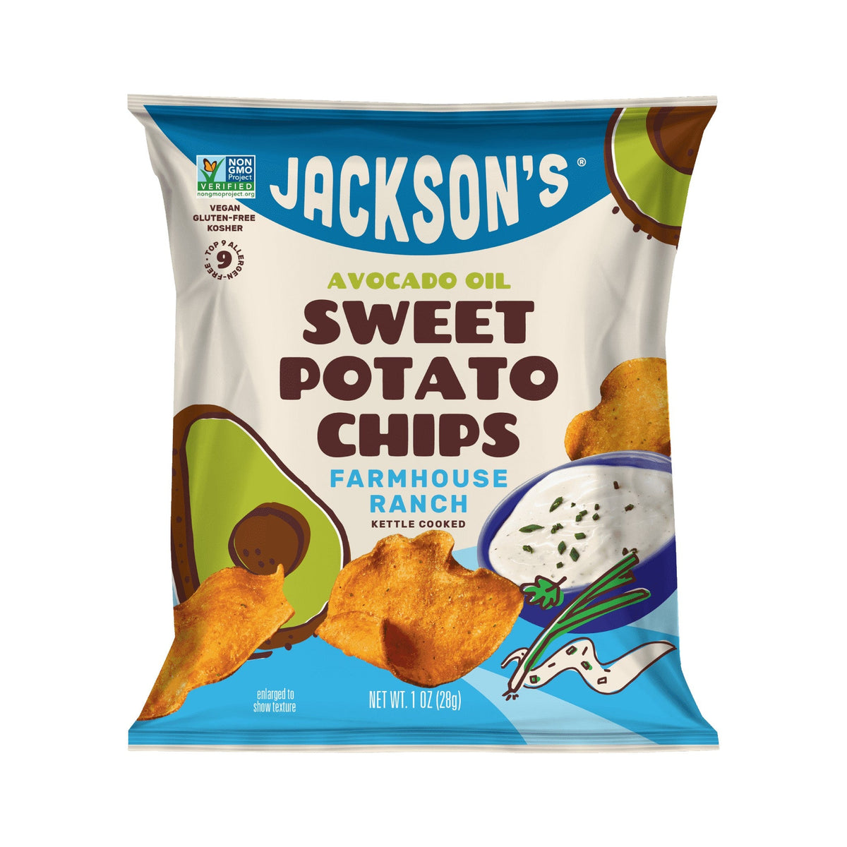 Jackson's Papas de Camote Farmhouse Ranch 30 Bolsitas