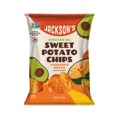 Jackson's Papas de Camote Habanero Nacho 14 Bolsas