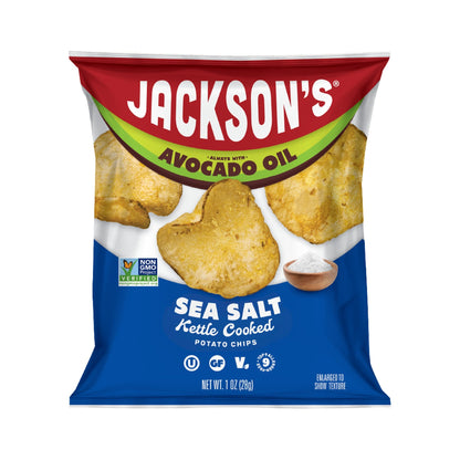 Jackson's Papas Kettle Sal de Mar en Aceite de Aguacate 30 Bolsitas