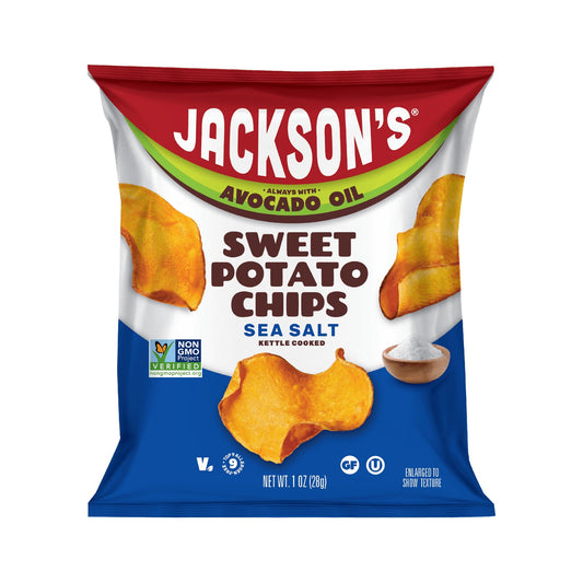 Jackson's Papas de Camote Sal de Mar en Aceite de Aguacate 30 Bolsitas