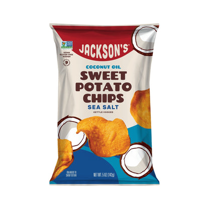 Jackson's Papas de Camote Sal de Mar en Aceite de Coco 8 Bolsas