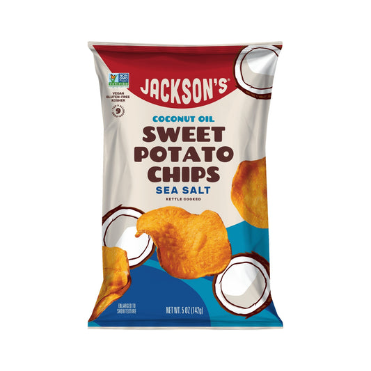 Jackson's Papas de Camote Sal de Mar en Aceite de Coco 8 Bolsas