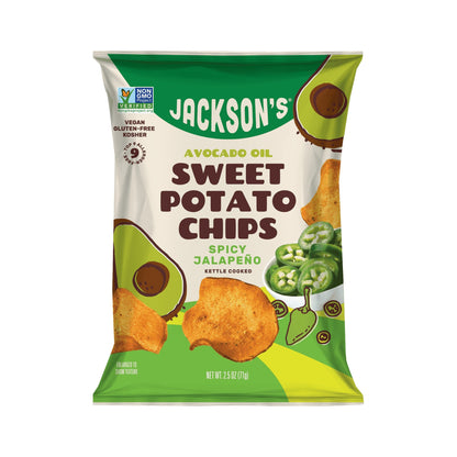 Jackson's Papas de Camote Jalapeño Picante 14 Bolsas