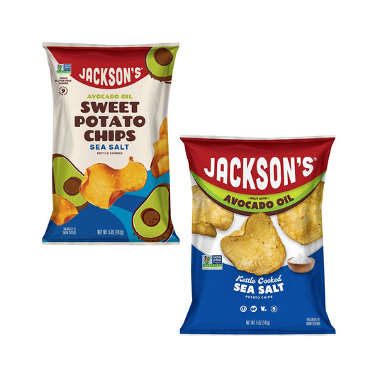 Jackson's Papas de Camote y Kettle Surtidas en Aceite de Aguacate 8 Bolsas