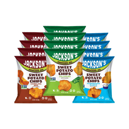 Jackson's Papas de Camote Surtidas 30 Bolsitas