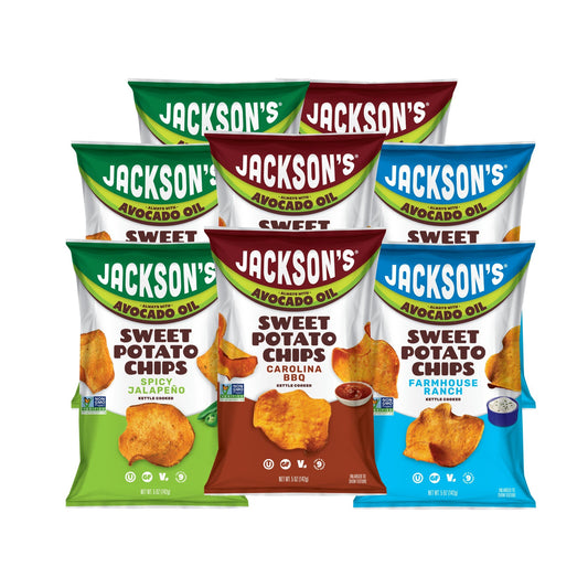 Jackson's Papas de Camote Surtidas 8 Bolsas