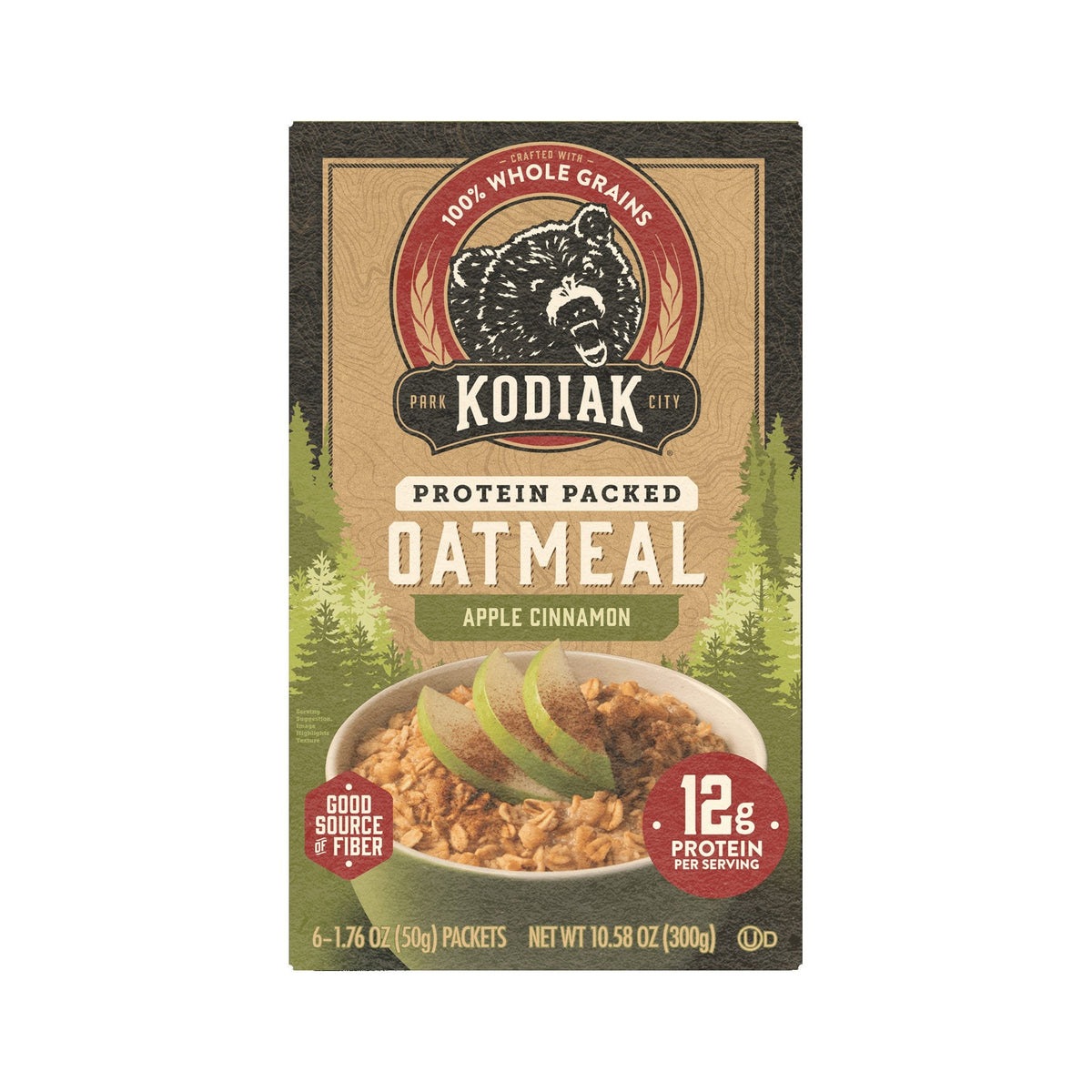 Kodiak Avena Instantánea Con Proteína Manzana Y Canela Sobres