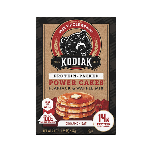 Kodiak Power Cakes Harina Para Hot Cakes Con Proteína Avena Y Canela