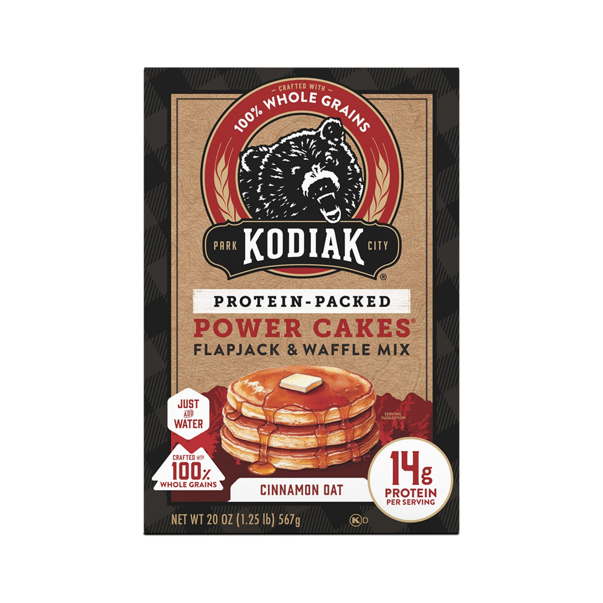 Kodiak Power Cakes Harina Para Hot Cakes Con Proteína Avena Y Canela