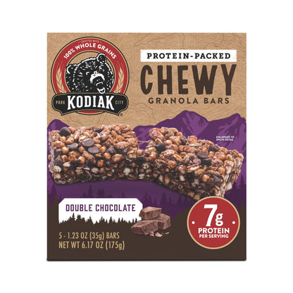 Kodiak Barras Chewy Con Proteína Doble Chocolate