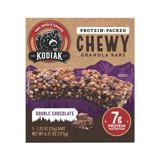 Kodiak Barras Chewy Con Proteína Doble Chocolate