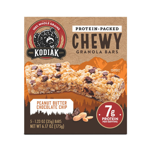 Kodiak Barras Chewy Con Proteína Crema De Cacahuate Y Chispas De Chocolate