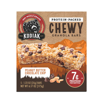Kodiak Barras Chewy Con Proteína Crema De Cacahuate Y Chispas De Chocolate