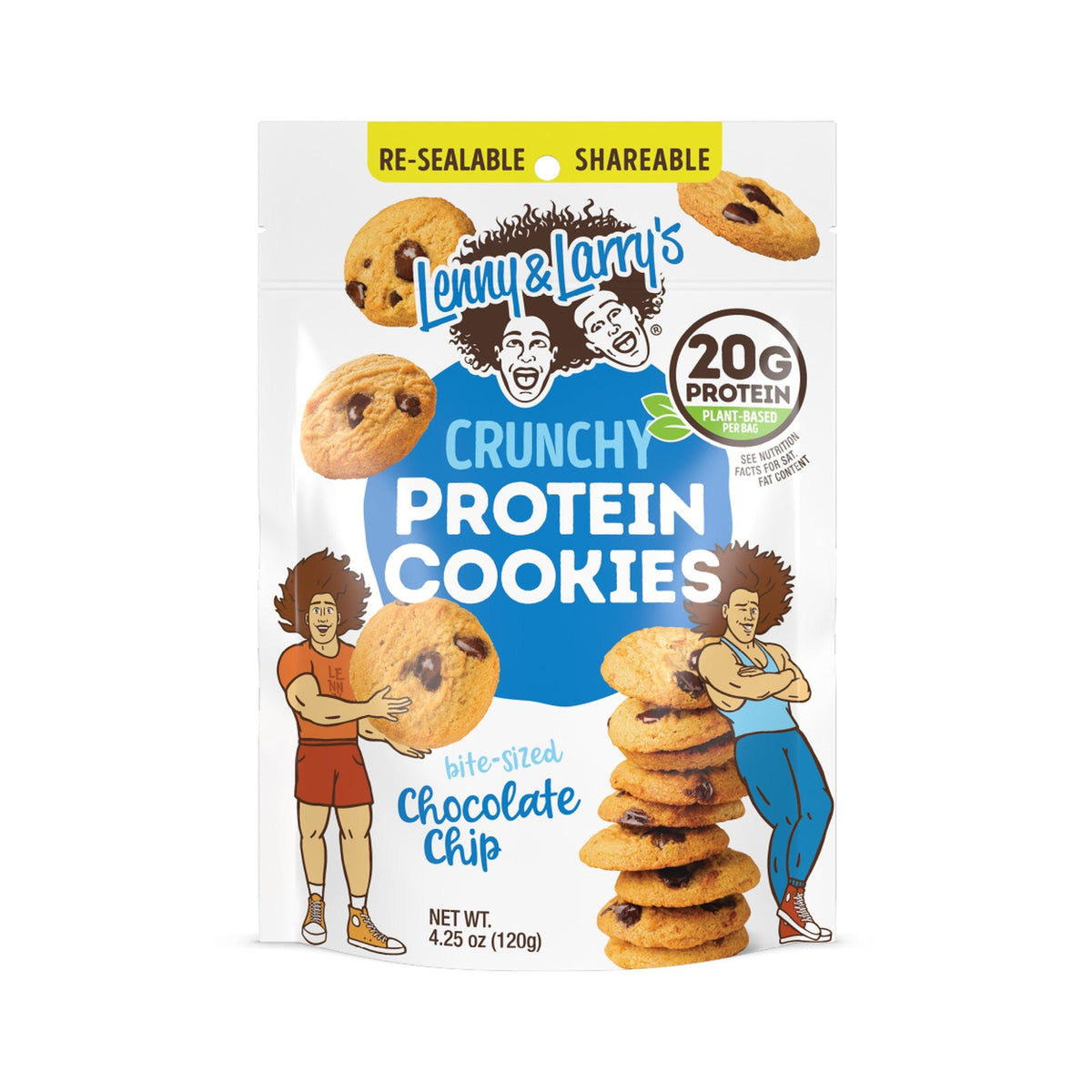 Lenny & Larry's Mini Galletas Proteína Chispas De Chocolate Bolsa 120 g