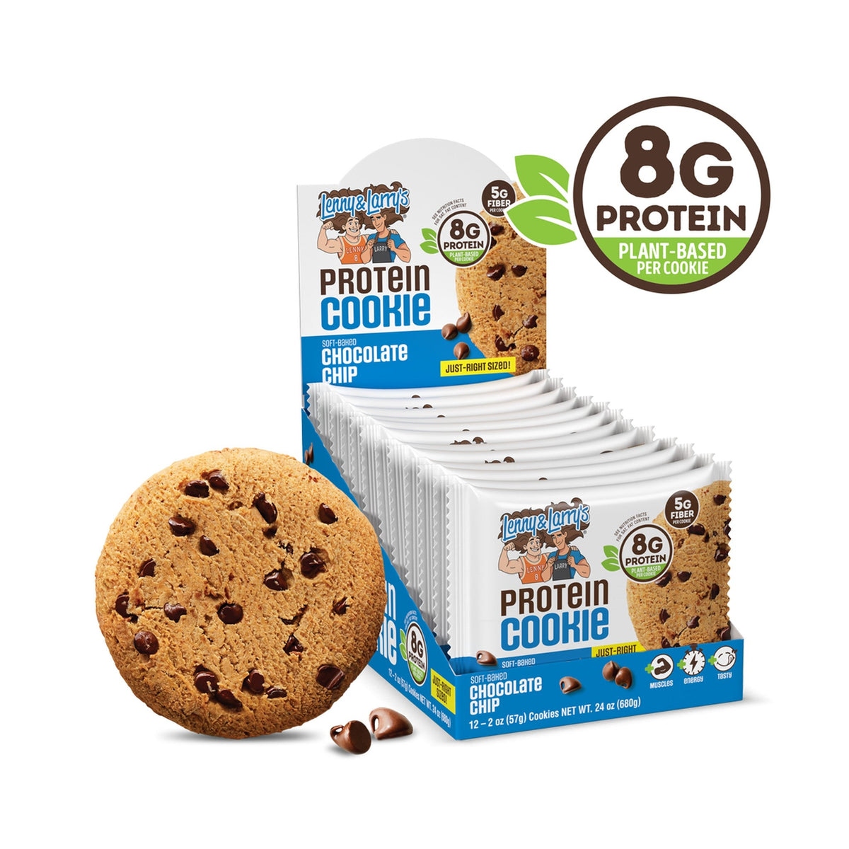 Lenny & Larry's Galleta Proteína Chispas De Chocolate 57 g 12 Piezas