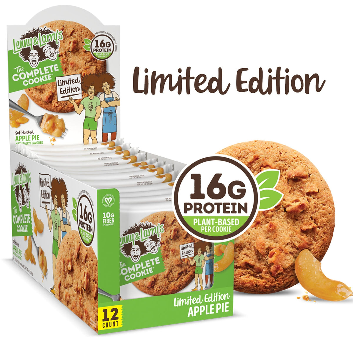 Lenny & Larry's Galleta Proteína Pay De Manzana 113 g 12 Piezas