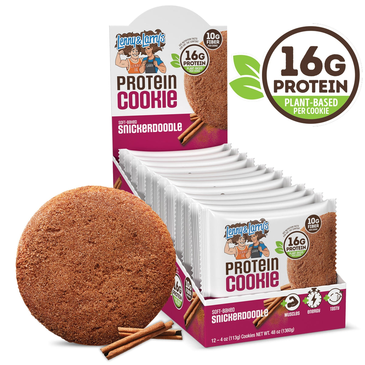 Lenny & Larry's Galleta Proteína Snickerdoodle 113 g 12 Piezas
