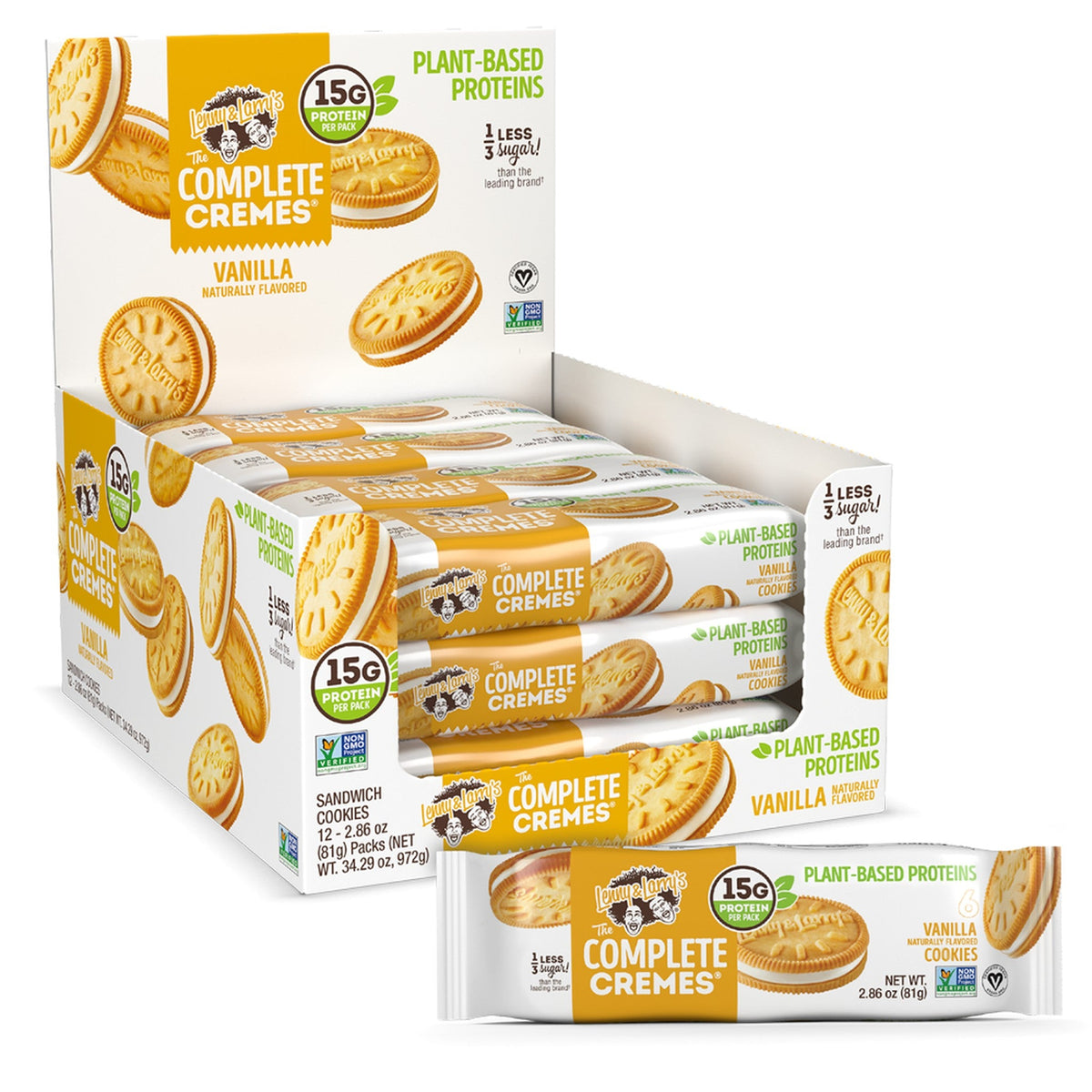 Lenny & Larry's Mini Galletas Proteína Vainilla 12 Paquetes