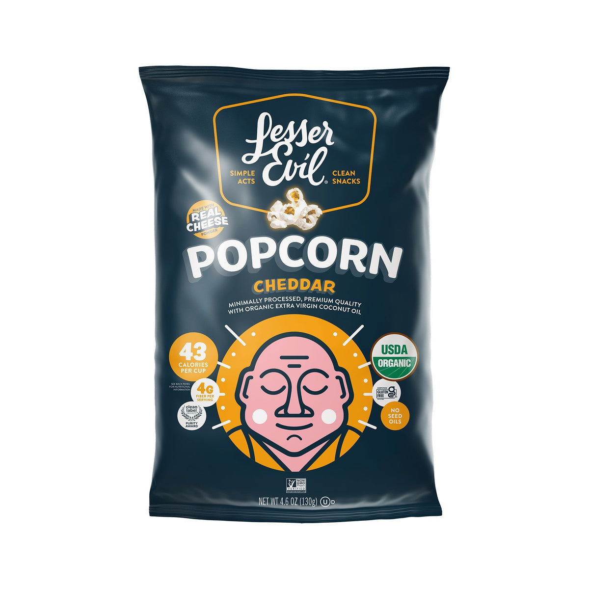 LesserEvil Palomitas Orgánicas Cheddar