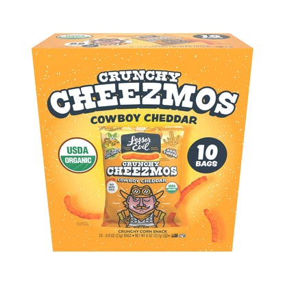 LesserEvil Cheezmos Cowboy Cheddar Bolsitas