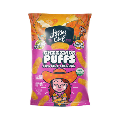 LesserEvil Cheezmos Cowgirl Cheddar