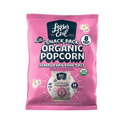 LesserEvil Palomitas Orgánicas Sal Rosa Del Himalaya