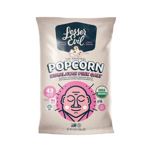 LesserEvil Palomitas Orgánicas Sal Rosa Del Himalaya